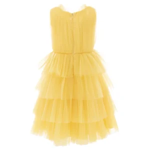 Yellow Farvue Tiered Tulle Dress