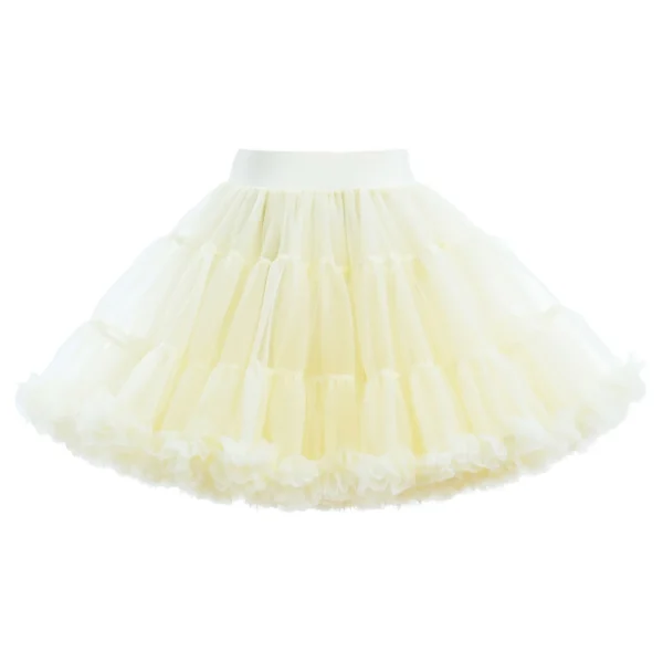 Yellow Pastel Bow Tulle Skirt